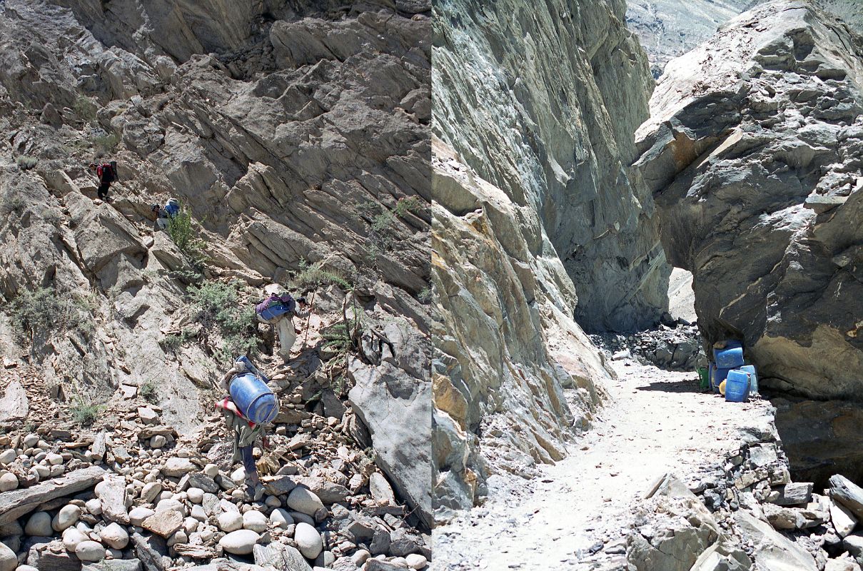 11 Blasting A New Path Through The Rock On The Trail From Korophon To Jhola